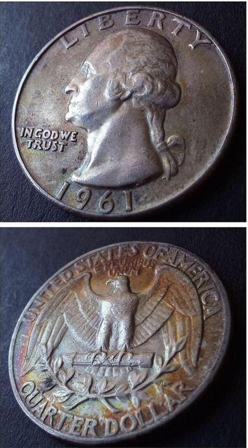 39963680e7f0112d27 1961 Amerika Quarter dollar GÜMÜŞ / PATİNALI / NADİR / ÇÇT