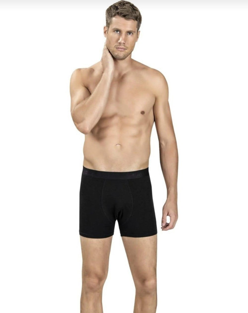 321 ERKEK MODAL BOXER ŞORT TEKLİ