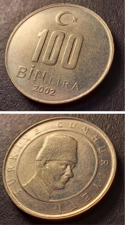 3996368015ab984a38 100 Bin Lira 2002 ÇA/ÇİL Eski Madeni Para