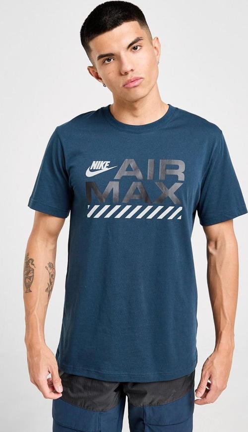 Air Max Cotton Men's T-Shirt Erkek Pamuklu Tişört Petrol Mavisi