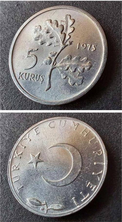 3996368014972802ff 1975 Alüminyum 5 kuruş ÇİL eski madeni para