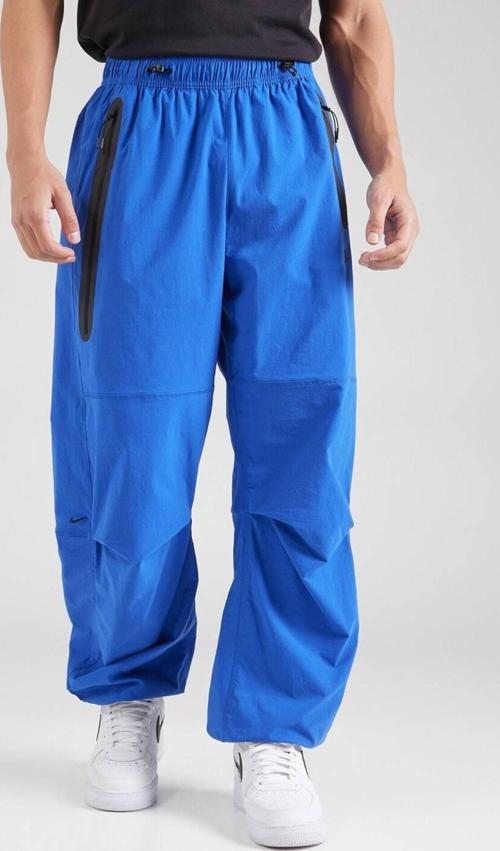 Tech Woven Oversized Pants Flat Pewter Paraşüt Kumaş Erkek Oversize Bol Kesim Eşofman Altı Sax Mavi