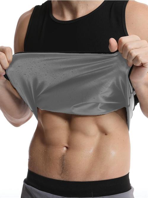 Erkek Termal Sauna Atlet Yağ Yakımınıza Zayıflamanıza Yardımcı Renk Siyah(EX-04)