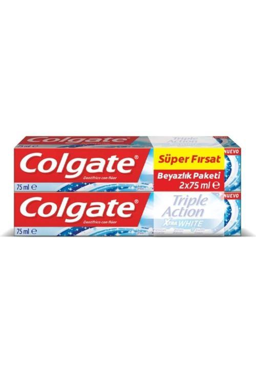 Triple Action Extra White Diş Macunu 75 Ml 2'li
