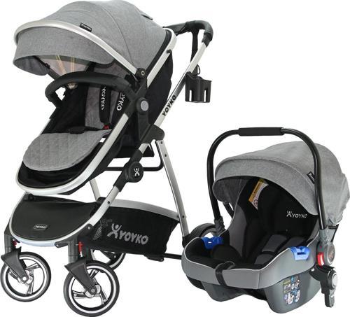 City 3 In 1 Travel Sistem Bebek Arabası Gri Silver