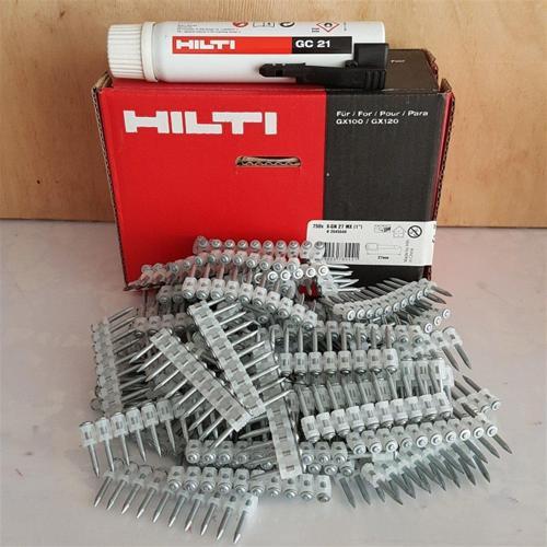 Gx 100/120 Gazlı Tabanca Çivisi 2.7 mm 750 Adet + GC 22 Gaz Tüpü Dahil