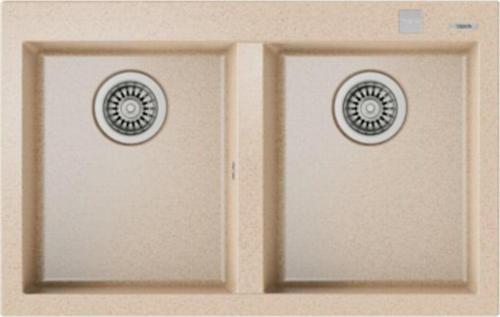 Bej Forsquare 790 Tg Çift Gözlü Damlalıksız Granit Eviye (.115260016)