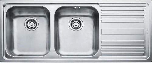 Logica Line LLX 621-116 İnox 2 Gozlü Sağ Damlalıklı Evye