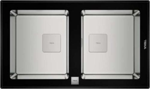 Dıamond Rs15 Paslanmaz Çelik Siyah Cam Eviye