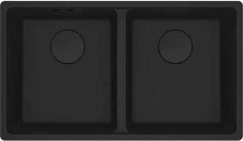 Mrg 120-35-35 Matt Black Tezgah Altı Granit Eviye