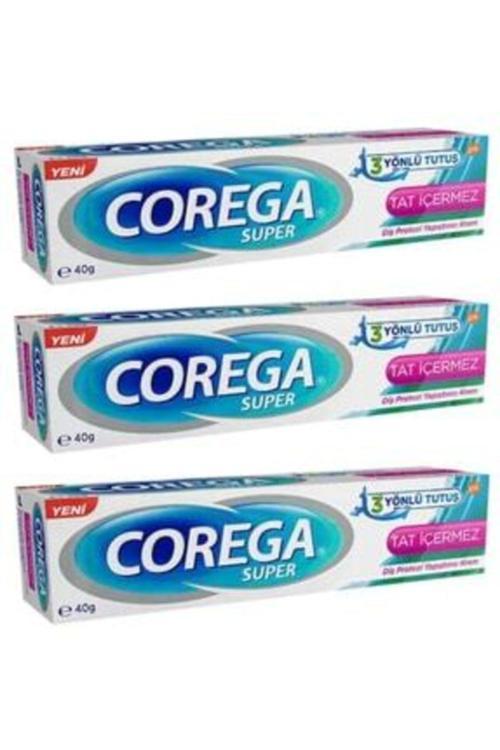 Tat Içermez Diş Protez Yapıştırıcı Krem 40gr 3 Adet
