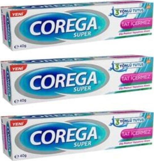 Tat Içermez Diş Protez Yapıştırıcı Krem 40gr 3 Adet