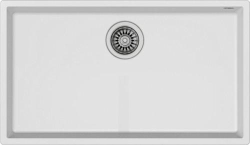 Square 72.40 Tezgah Altı Beyaz Granit Evye