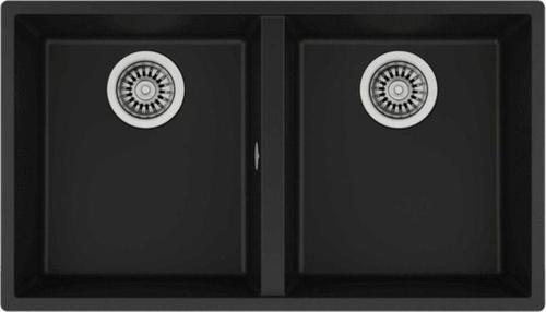 Square 760 Tezgah Altı Siyah Granit Evye