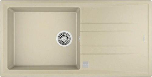 Stone 60 L-Tg Tek Gözlü Tezgahüstü Topasbej Granit Evye