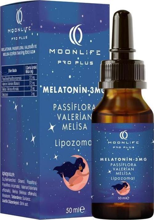 LİFE MELATONİN, PASSİFLORA, VALERİAN VE MELİSA İÇEREN TAKVİYE EDİCİ GIDA 50ML ŞİŞE