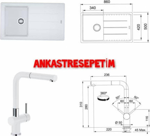 Yetkili Satış Bayisinde Bfg 611-86 Bianco Eviye,Active Plus 1Armatür Seti Kampanya