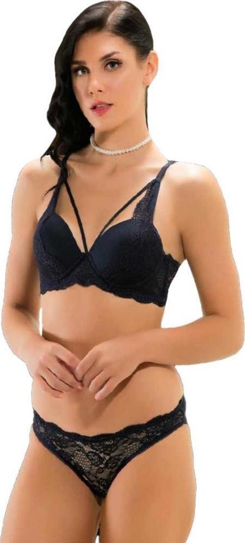 12600 İçi Boş Bayan Dantel Desteksiz Sütyen Külot Takım