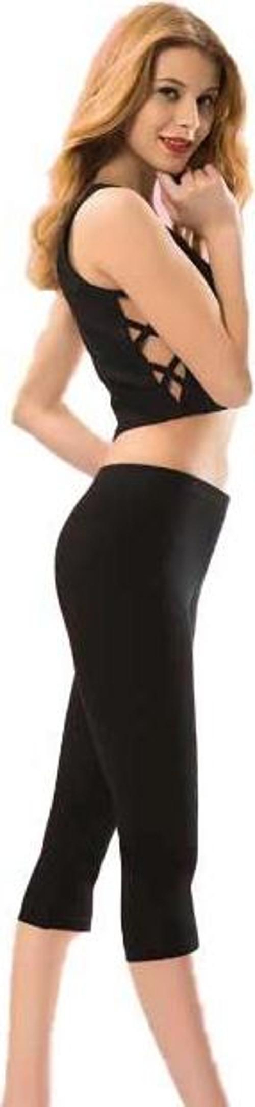 Bayan Düz Kapri Tayt Dizaltı Tayt 4005