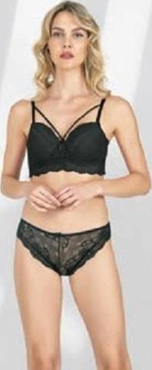 Bayan Dantelli Bralet Desteksiz Sütyen Külot Takımı 4211