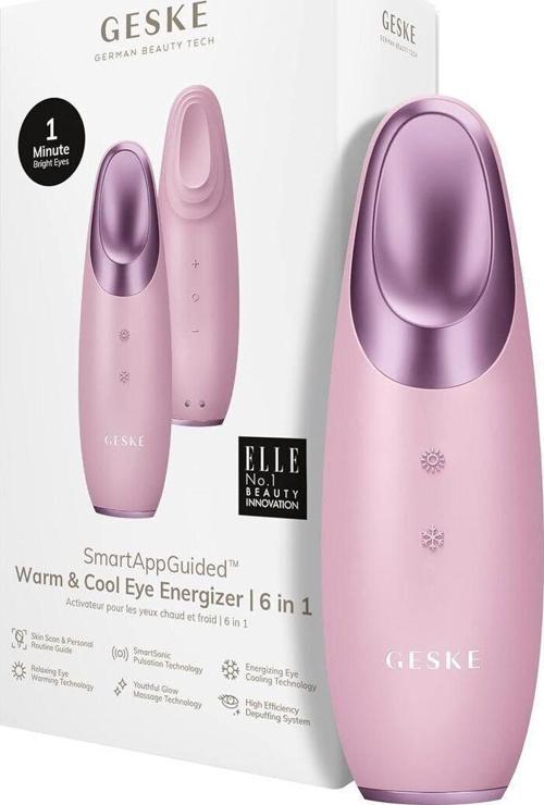 Göz halkalarına ve göz altı torbasına karşı masaj cihazı 6'sı 1 arada, Warm & Cool Eye Energizer