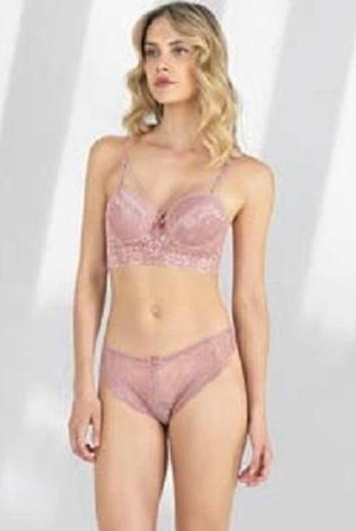 Bayan Dantelli Bralet Desteksiz Sütyen Külot Takımı 4211