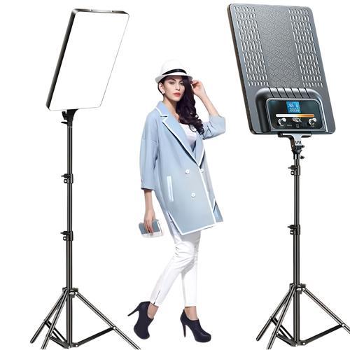 P300TS BiColor Fotoğrafçılık ve Stüdyo Aydınlatması 80 Watt LED Video Panel Sürekli Işık İkili Set