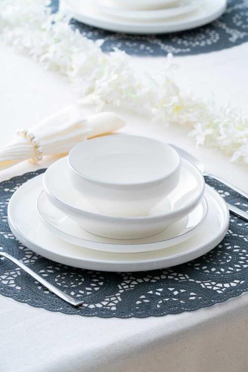 Silver Rise 24 Parça Porselen Yemek Takımı SCT-05443