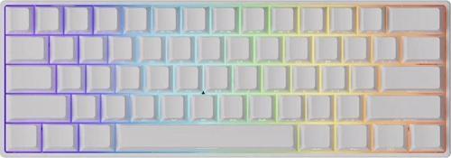 MONSGEEK FUN60 Pro Shine-Through White Hall Effect Manyetik Switch ARGB Kablosuz Hotswap Mekanik Gaming Klavye