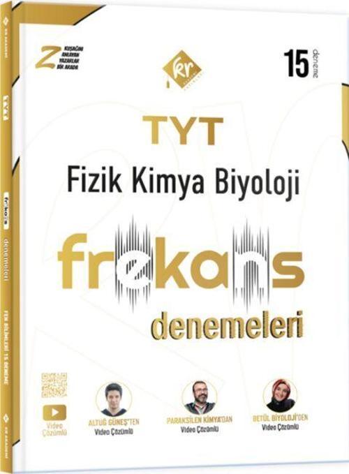 KR Akademi TYT Fizik Kimya Biyoloji FKB 15 li Frekans Denemeleri