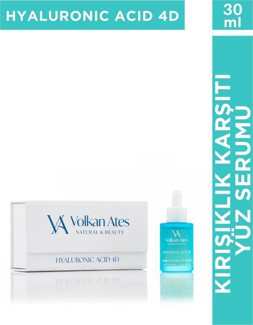 Kırışıklık Karşıtı Yüz Serumu Hyaluronic Asit 4D Cam Şişe 30 ml
