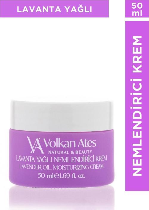 Lavanta Yağlı Nemlendirici Krem Cam Kavanoz 50 ml