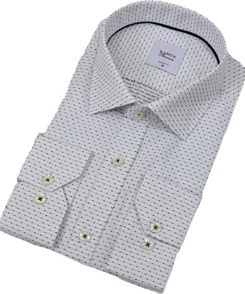 Erkek Puantiyeli Slim Fitt Uzun Kol Gömlek 2403 BGL-ST04376