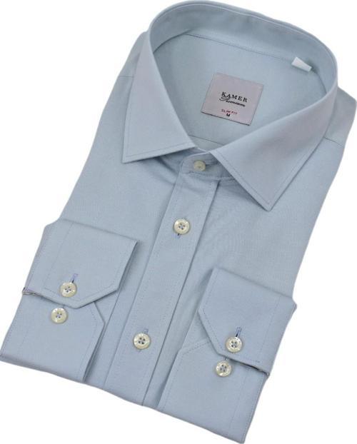 Erkek Slim Fitt Likralı Uzun Kol Kulplu Gömlek 2358 BGL-ST04384