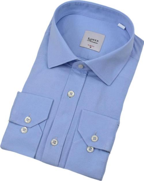 Erkek Slim Fitt Likralı Uzun Kol Kulplu Gömlek 2358 BGL-ST04384