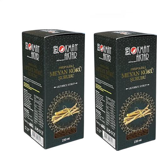 Propolisli Meyan Kökü Şurubu 230 ml, 2 Adet, DVD Lokman Aktar