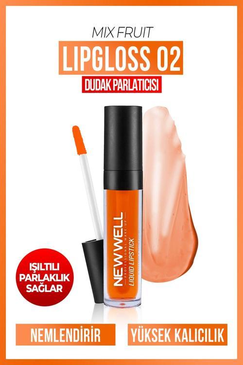 Mix Fruit Lipgloss 02-Karışık Meyve Aromalı Dudak Parlatıcısı 8 Ml