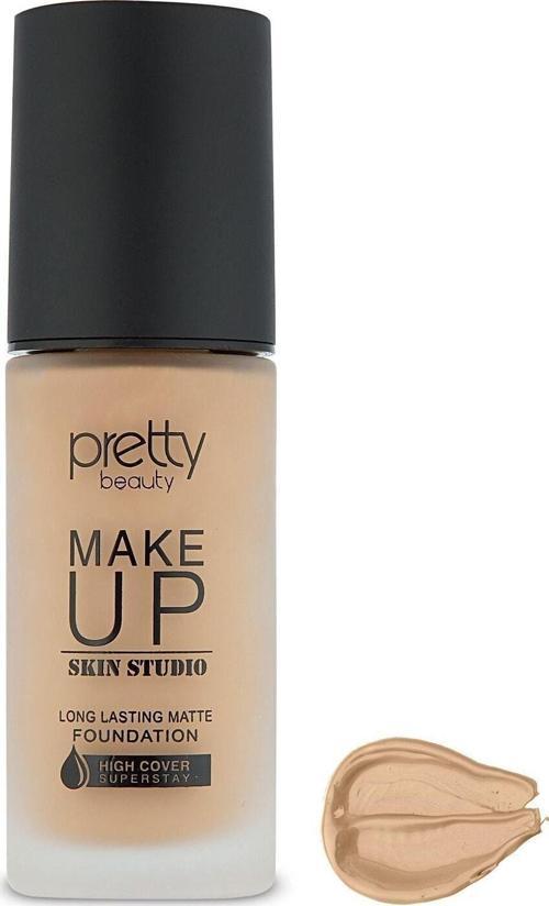 Make Up Skın Studıo Yüksek Kapatıcı Etkili Matte Fondöten No:2