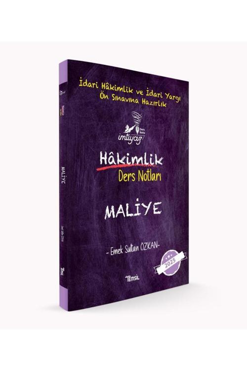 Temsil Kitap İmtiyaz Maliye Ders Notları ( İdari Hâkimlik Sınavı Ve İyös Sınavına Hazırlık)