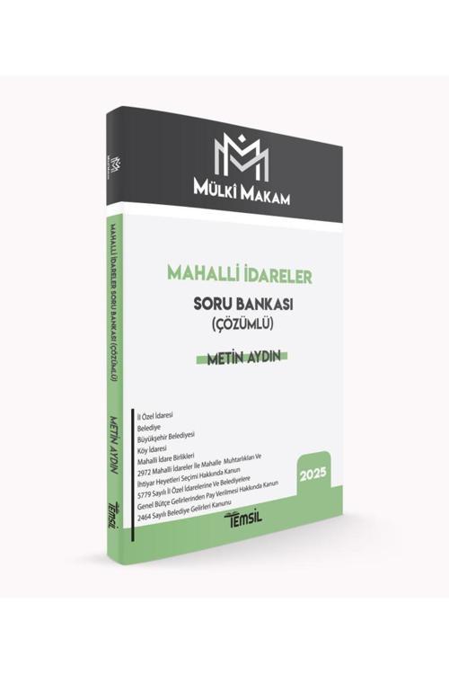 Temsil Kitap Mülkî Makam Mahalli İdareler Soru Bankası (Çözümlü)