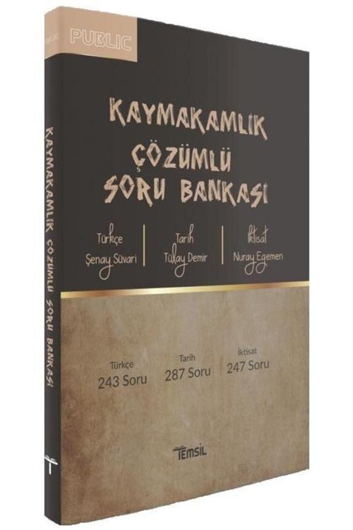 Temsil Yayınları Kaymakamlık Publıc Soru Bankası Çözümlü - Tülay Demir, Şenay Süvari, Nuray Egemen