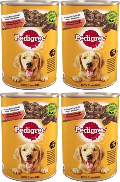 Sığır Etli Biftekli Konserve Köpek Maması 400 gr x 4 Adet