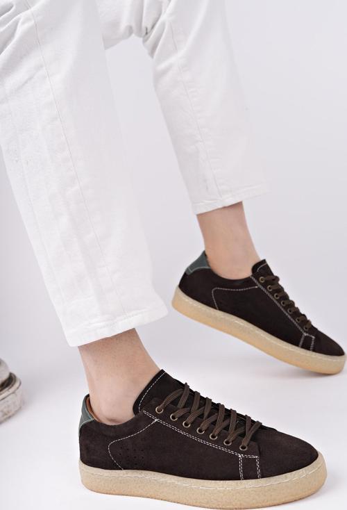 MİDWAY Bağcıklı Hakiki Deri Erkek Günlük Sneaker Spor Ayakkabı