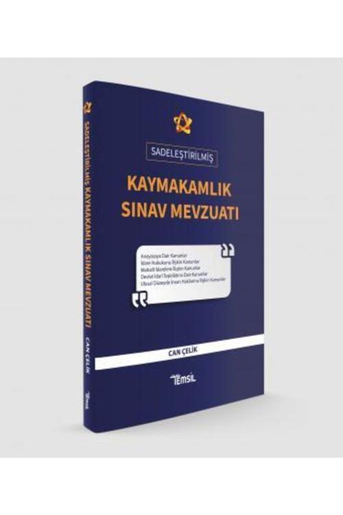 Temsil Kitap Sadeleştirilmiş Kaymakamlık Sınav Mevzuatı