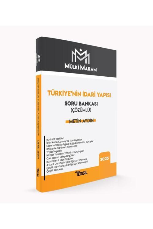 Temsil Kitap Temsil 2025 Baskı Mülki Makam Adli İdari Hakimlik Türkiyenin İdari Yapısı Soru