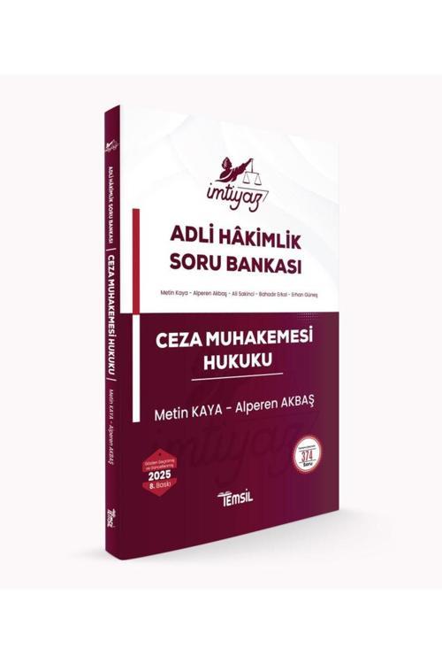 Temsil Kitap İmtiyaz Adli Hakimlik Ceza Muhakemesi Hukuku Soru Bankası