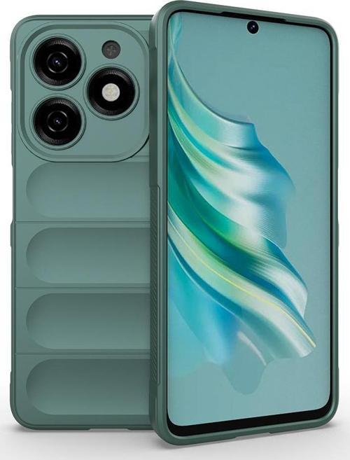 Tecno Spark 20/20C Kılıf Esnek TPU Oyuklu Arka Yüzey Tasarımlı Etnik Silikon Kapak