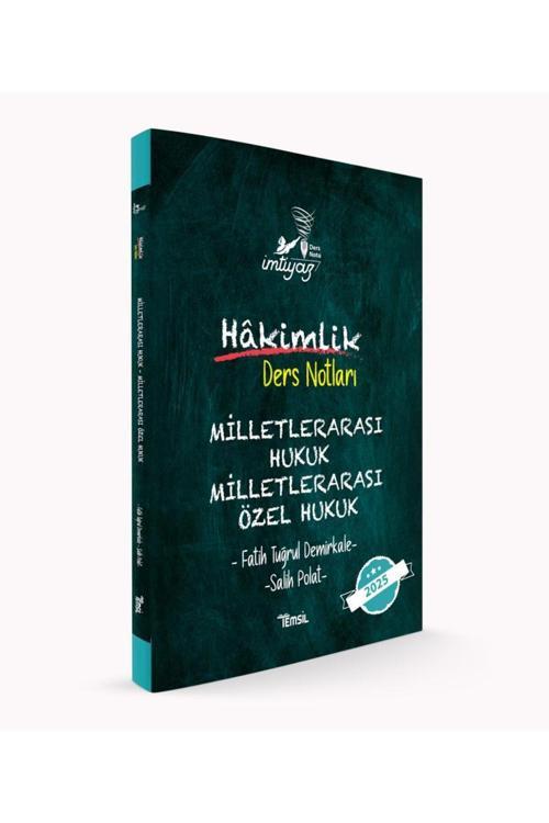 Temsil Kitap İmtiyaz Milletlerarası Hukuk- Milletlerarası Özel Hukuk Ders Notları