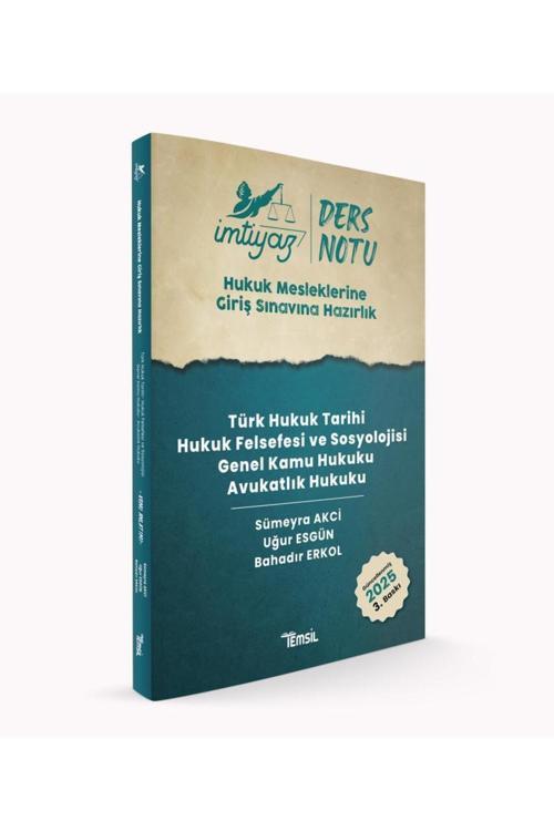Temsil Kitap İmtiyaz Türk Huk. Tarihi Hukuk Felsefesi Ve Sosyolojisi-Genel Kamu Huk-Avukatlık Huk. Ders Notları