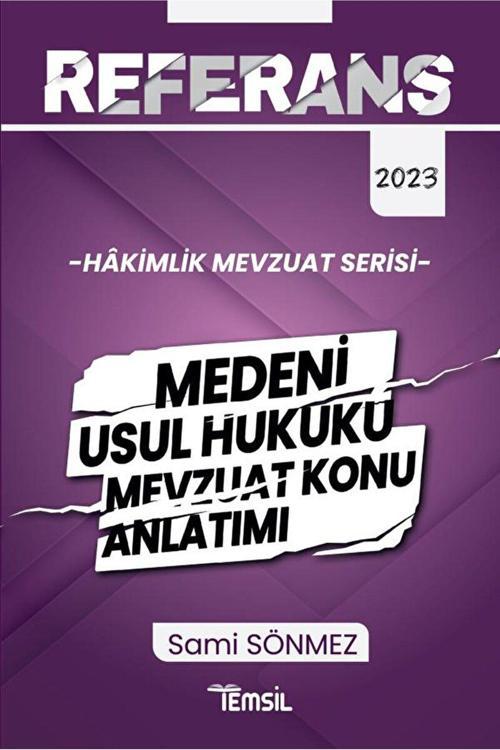 Temsil Kitap Referans Mevzuat Serisi Hakimlik Medeni Usul Hukuku Mevzuat Konu Anlatımı / 9786256416482